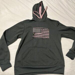 Mossy Oak Gray/Pink Camo Hoodie - Medium
